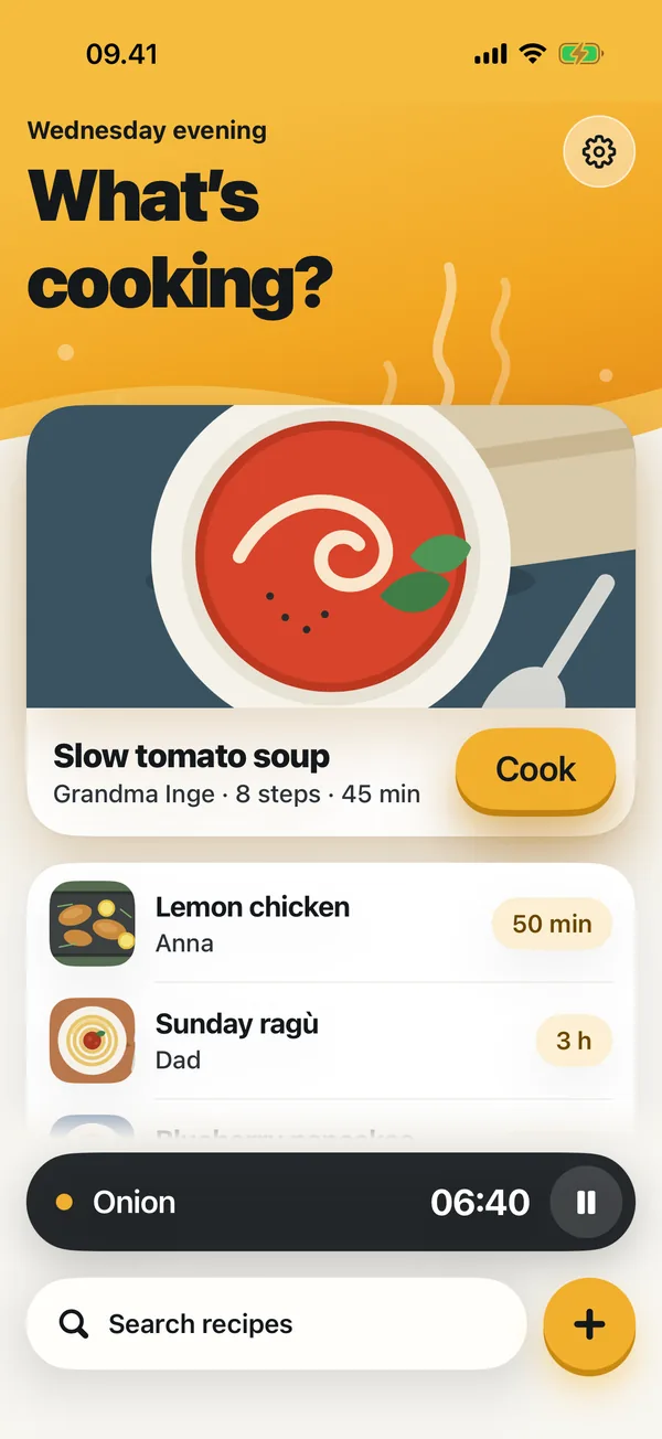 Cookside screen