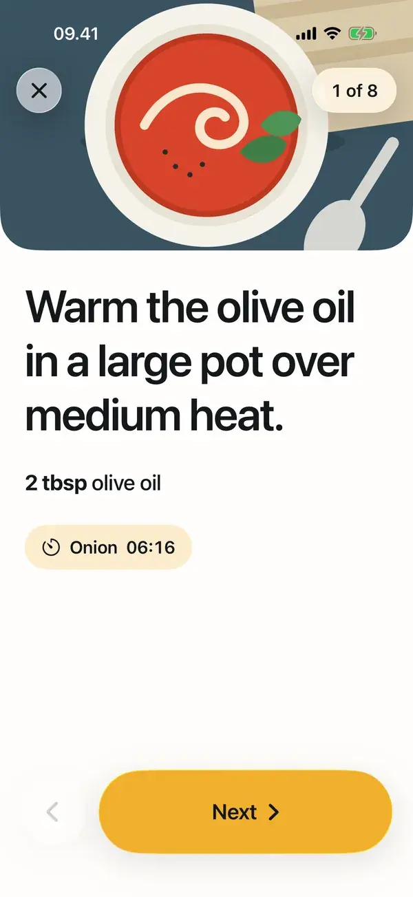 Cookside skærmbillede